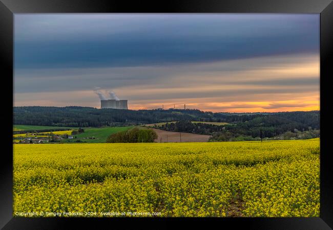 Temelin nuclear power station. Czechia . Framed Print by Sergey Fedoskin