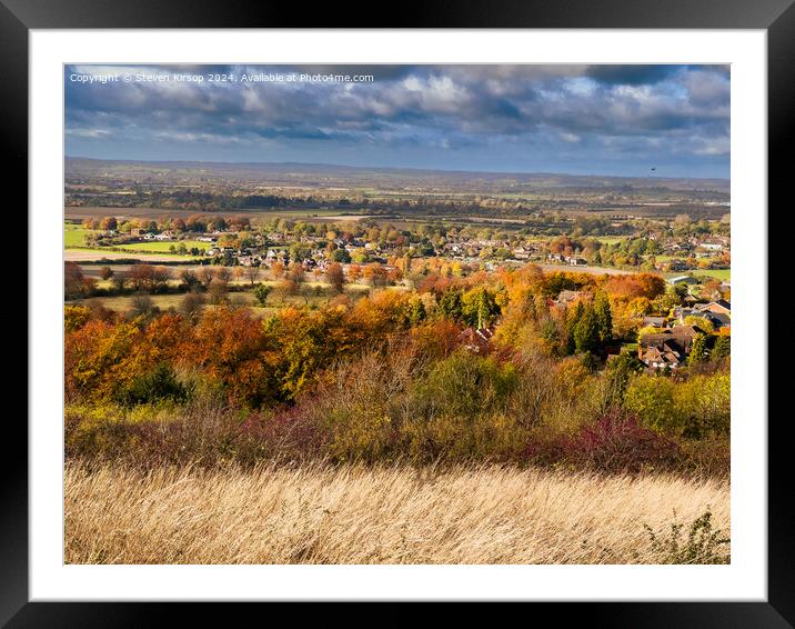 Dunstable Downs   Framed Mounted Print by Steven Kirsop