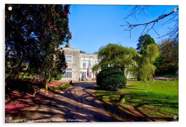 Cockington Court in Torquay Acrylic by Rosie Spooner