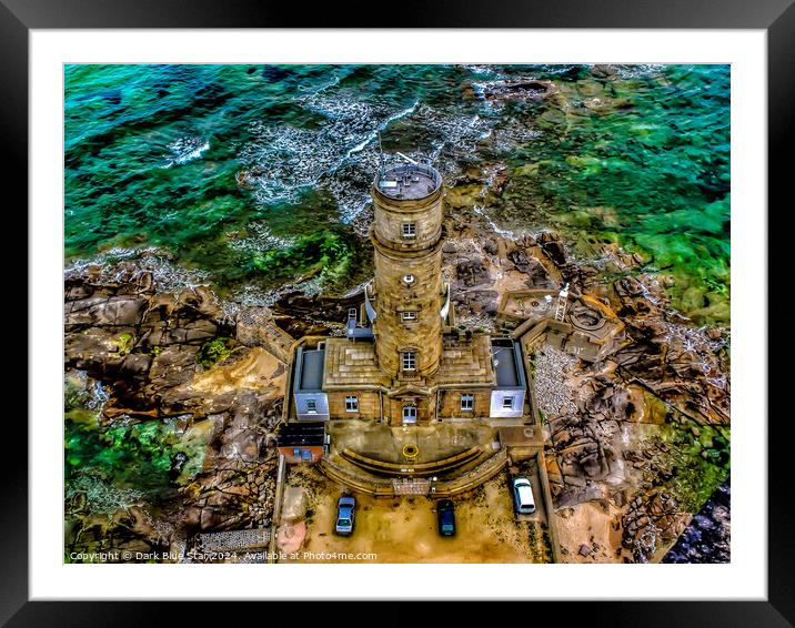 Gatteville Lighthouse in Normandy in France Framed Mounted Print by Dark Blue Star