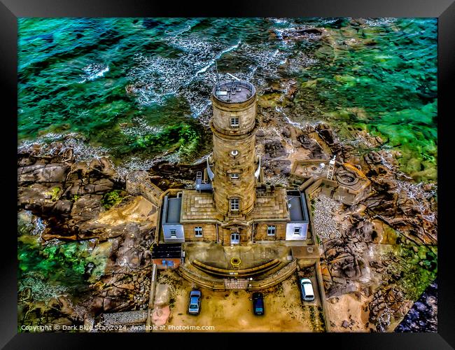Gatteville Lighthouse in Normandy in France Framed Print by Dark Blue Star