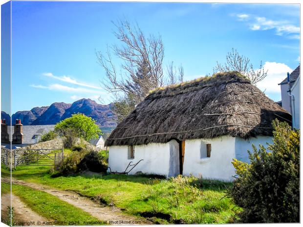 Thatched Cottage Canvas Print by Alan Smith