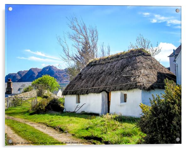 Thatched Cottage Acrylic by Alan Smith