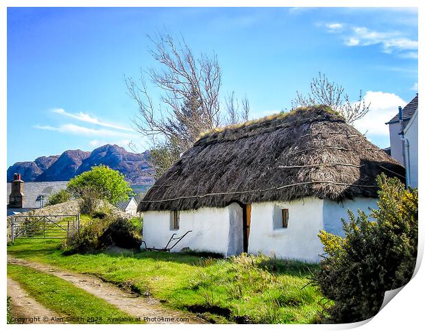 Thatched Cottage Print by Alan Smith