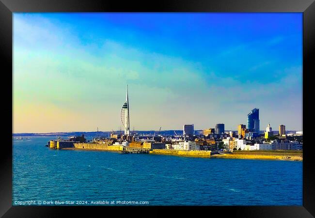 The Sea Front at Portsmouth Framed Print by Dark Blue Star