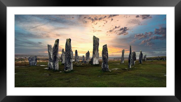 Callanish  Standing Stones Framed Mounted Print by Karl Oparka