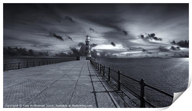 Roker Pier Print by Tom McPherson