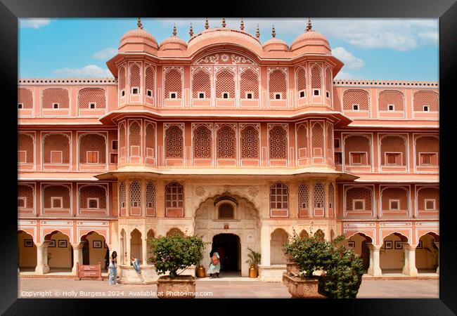 City Palace, Jaipur Framed Print by Holly Burgess