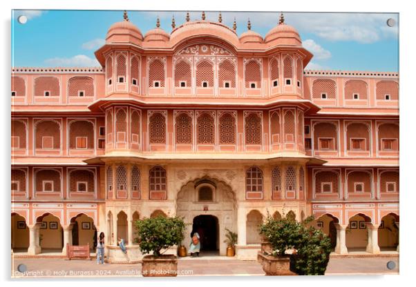 City Palace, Jaipur Acrylic by Holly Burgess