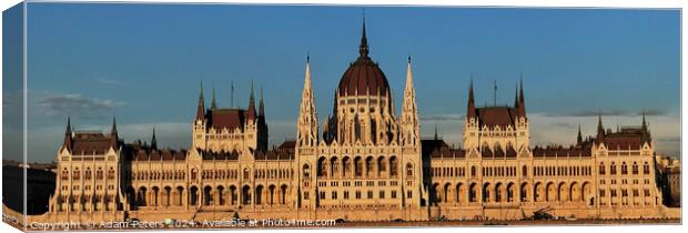 Budapest Parlament Canvas Print by Adam Peters