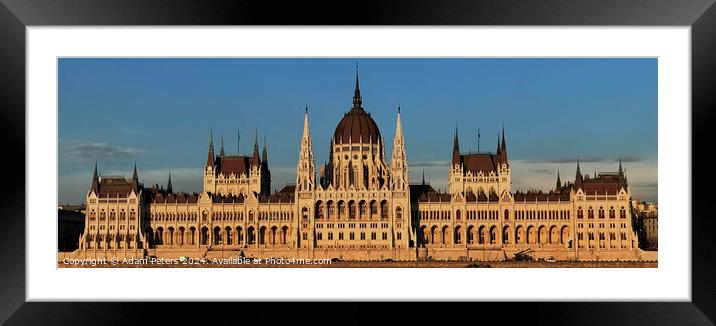 Budapest Parlament Framed Mounted Print by Adam Peters