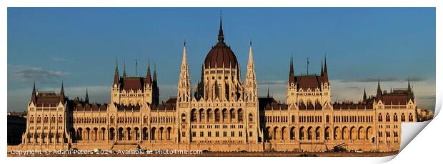 Budapest Parlament Print by Adam Peters