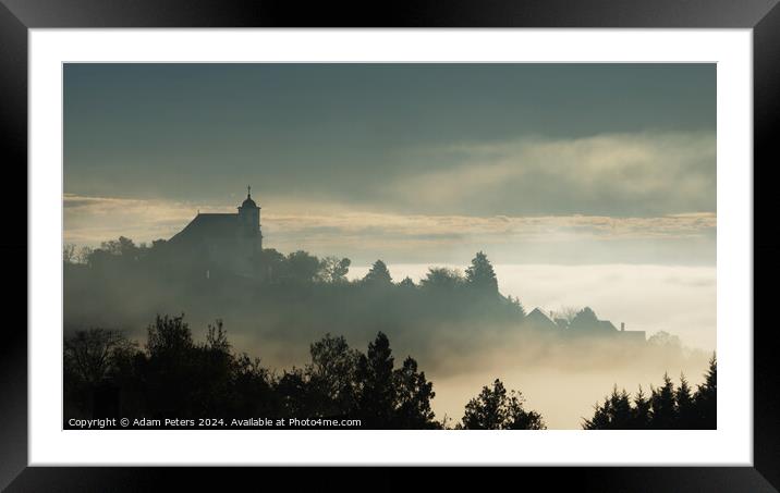  Havihegy chruch in Pecs Hungary Tettye Framed Mounted Print by Adam Peters