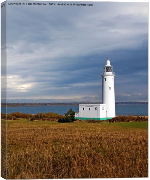 Hurst Point Lighthouse Canvas Print by Tom McPherson