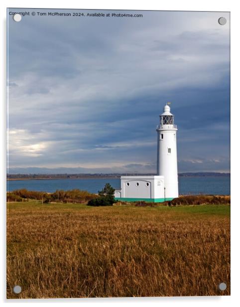 Hurst Point Lighthouse Acrylic by Tom McPherson