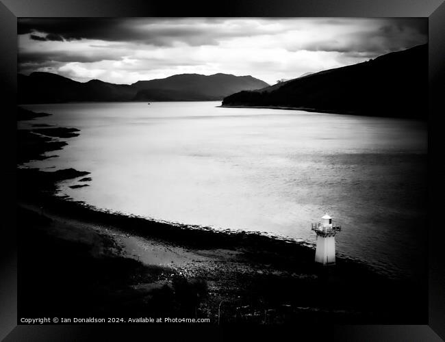 Lighthouse on Skye Framed Print by Ian Donaldson