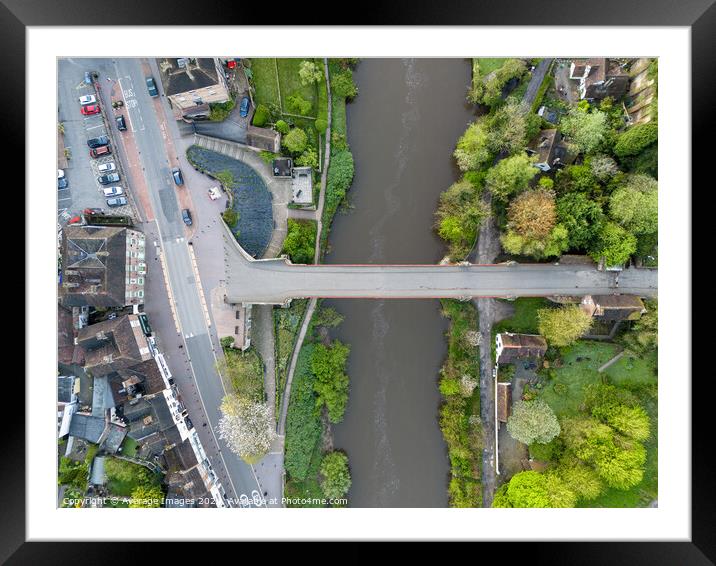Ironbridge from the air Framed Mounted Print by Ironbridge Images