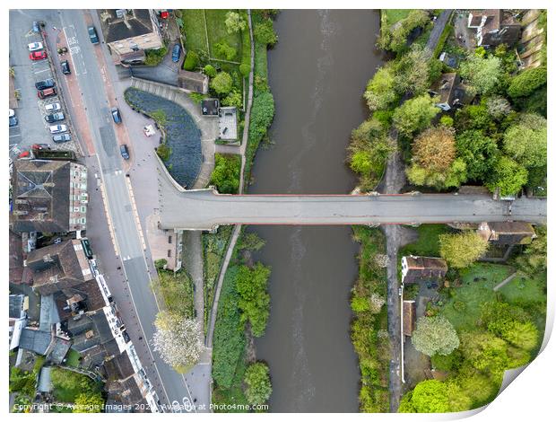 Ironbridge from the air Print by Ironbridge Images