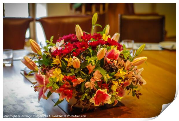 Table posy Print by Ironbridge Images