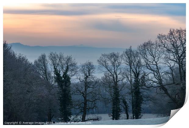 Winter layers Print by Ironbridge Images