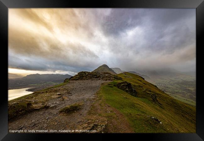 Colourful Catbells  Framed Print by Andy Freeman