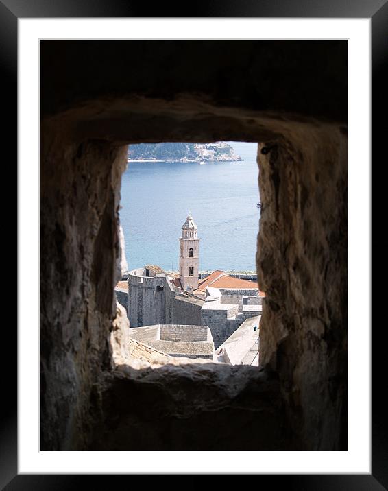 HOLE IN THE WALL Framed Mounted Print by radoslav rundic