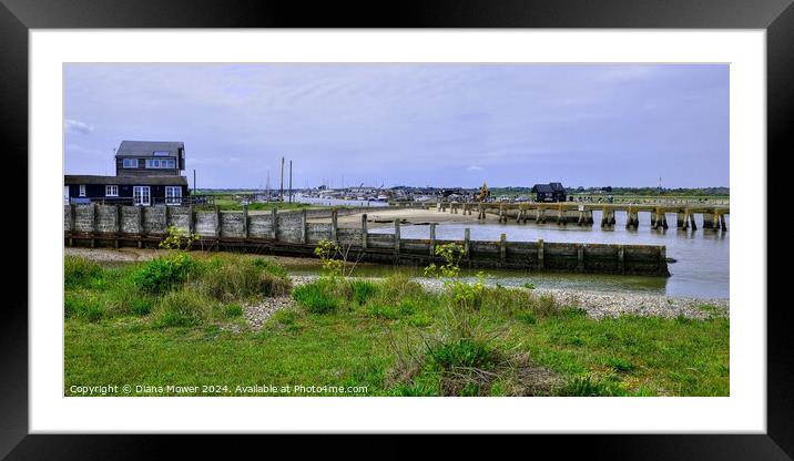 Walberswick and Southwold  Suffolk Framed Mounted Print by Diana Mower