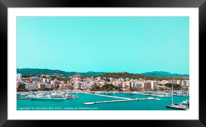 Palma de Mallorca Framed Mounted Print by Dark Blue Star