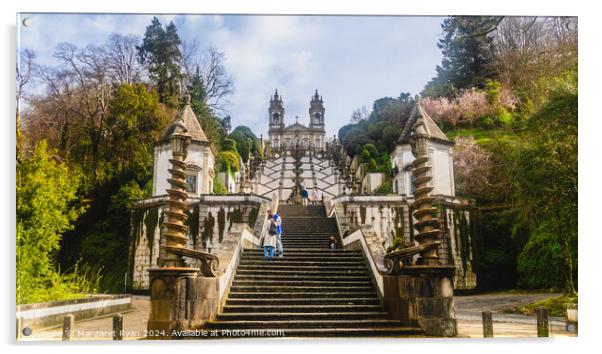 Bom Jesus do Monte, Braga Acrylic by Margaret Ryan