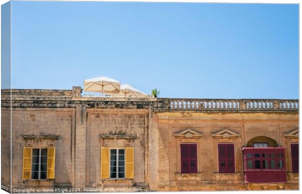 Malta Rooftop Canvas Print by Rene Kluge