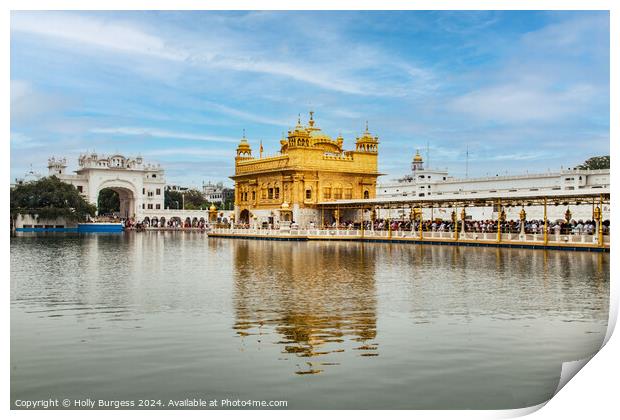 Golden Temple Amritsar Print by Holly Burgess