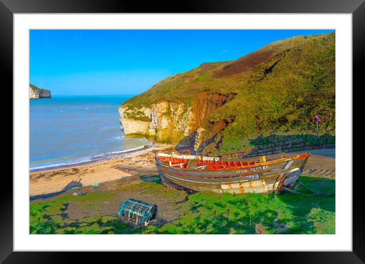 North Landing Flamborough Framed Mounted Print by Alison Chambers