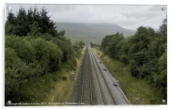Settle to Carlisle Railway Acrylic by Debra Kelday