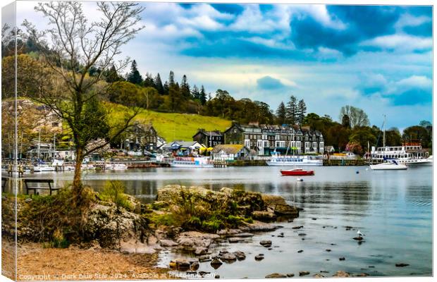 The Piers of Ambleside Canvas Print by Dark Blue Star