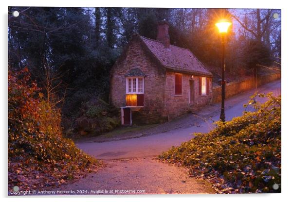 Prebends Cottage, Durham Acrylic by Anthony Horrocks