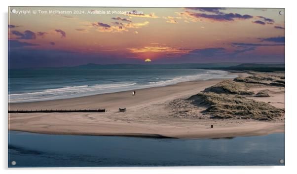 Sunrise Stroll at Lossiemouth Acrylic by Tom McPherson