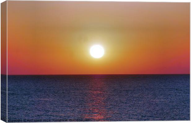 Aegean dawn near Kos 2 Canvas Print by Paul Boizot