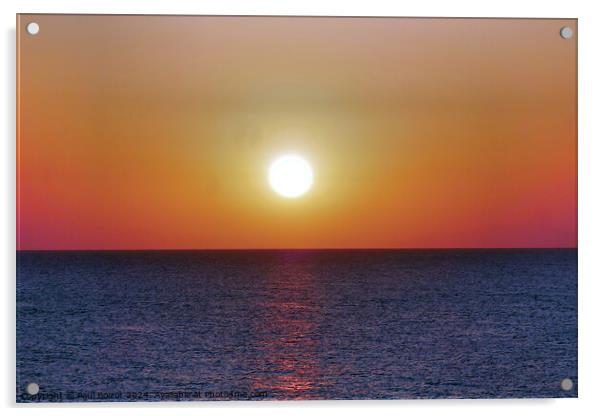 Aegean dawn near Kos 2 Acrylic by Paul Boizot