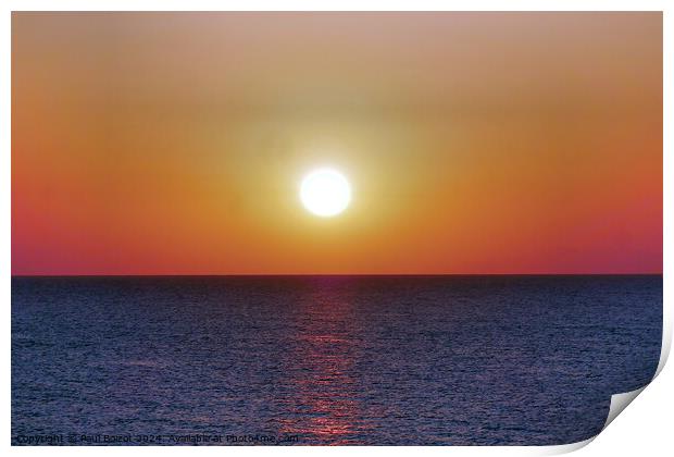 Aegean dawn near Kos 2 Print by Paul Boizot