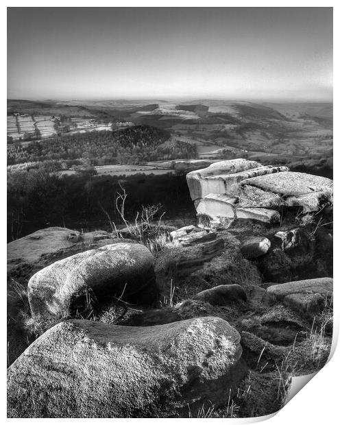 Peak District Surprise View Print by Darren Galpin