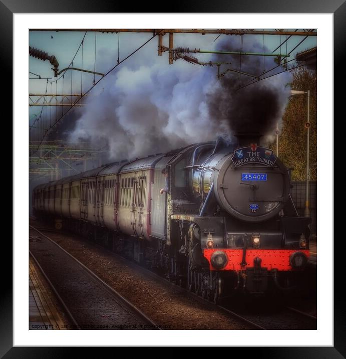 Steam Train  Framed Mounted Print by Ian Fairbrother