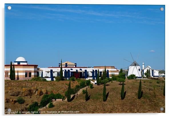 A Castro Marim Sight Acrylic by Angelo DeVal