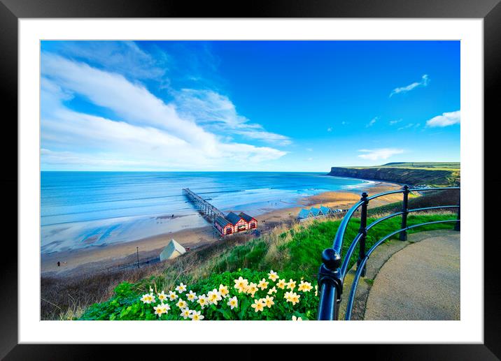Saltburn by the Sea Framed Mounted Print by Alison Chambers