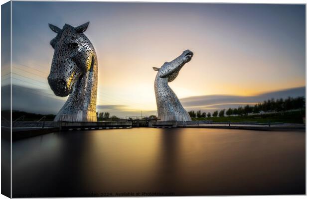 The Kelpies  Canvas Print by Don Alexander Lumsden