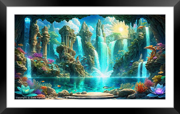 Atlantean Dreams 6. Framed Mounted Print by Dave Harnetty