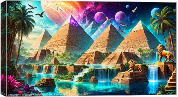 Atlantean Dreams 7 Canvas Print by Dave Harnetty