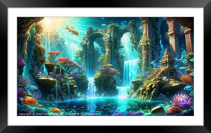 Atlantean Dreams 9. Framed Mounted Print by Dave Harnetty