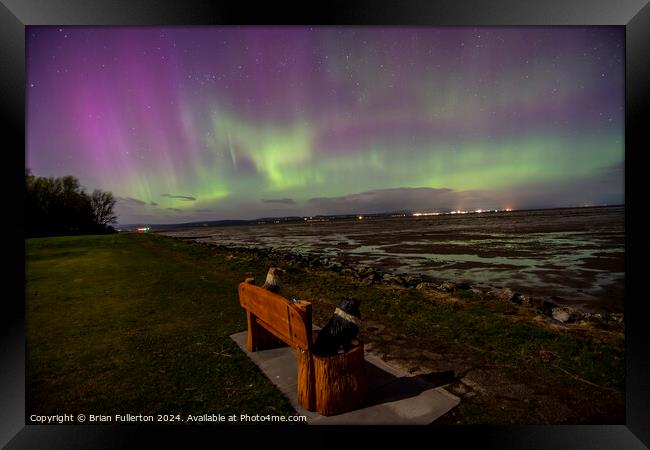 Northern lights from Tain in Scotland  Framed Print by Brian Fullerton