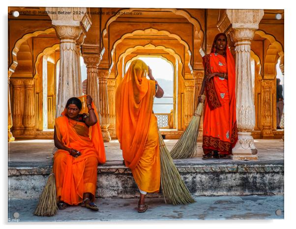 The sweepers of Amber Fort Acrylic by Matthias Betzer