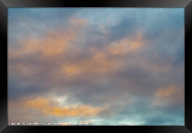 Evening Sky 2 Framed Print by Lee Osborne